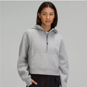 Lululemon Scuba Half Zip Grey